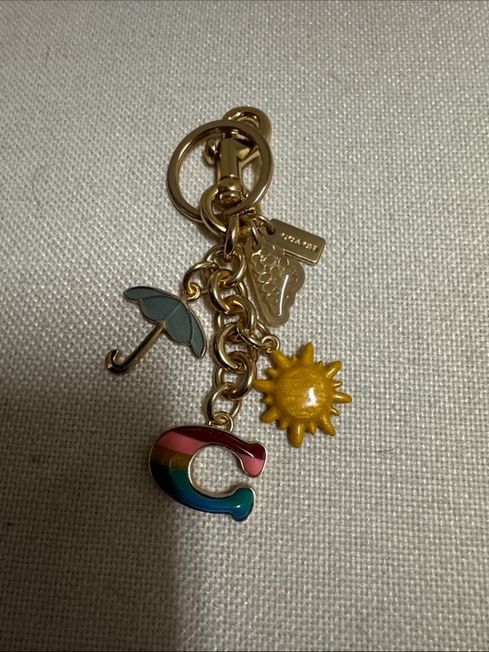 Coach Accessories - NWOT, Coach vintage key chain “ Summer” theme.